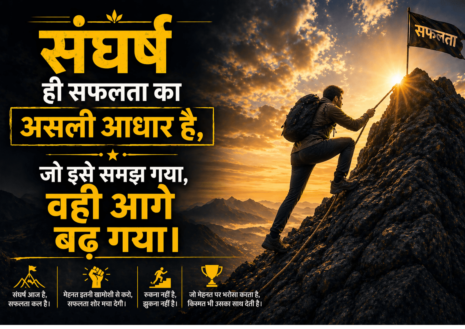 Success Through Struggle Quotes In Hindi