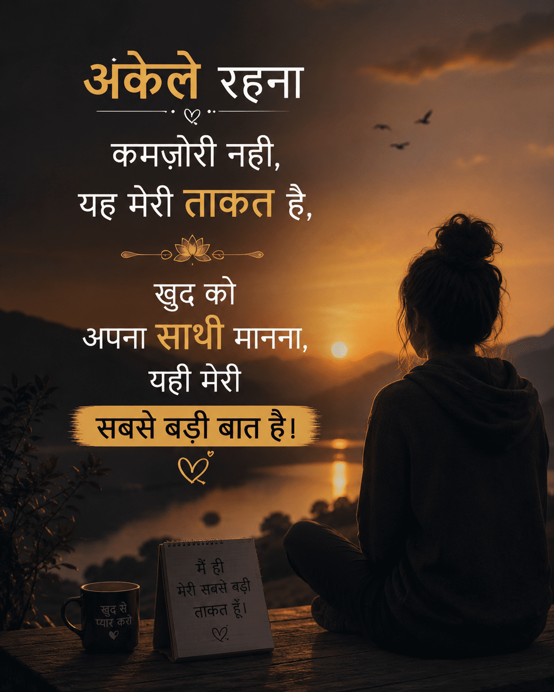 Akele Rehne Wale Ke Liye Self Love Quotes