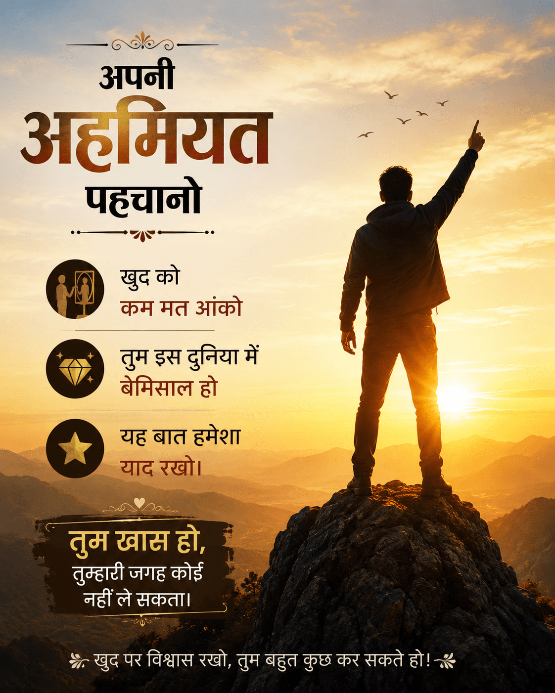 Apni Ahmiyat Pehchano Quotes