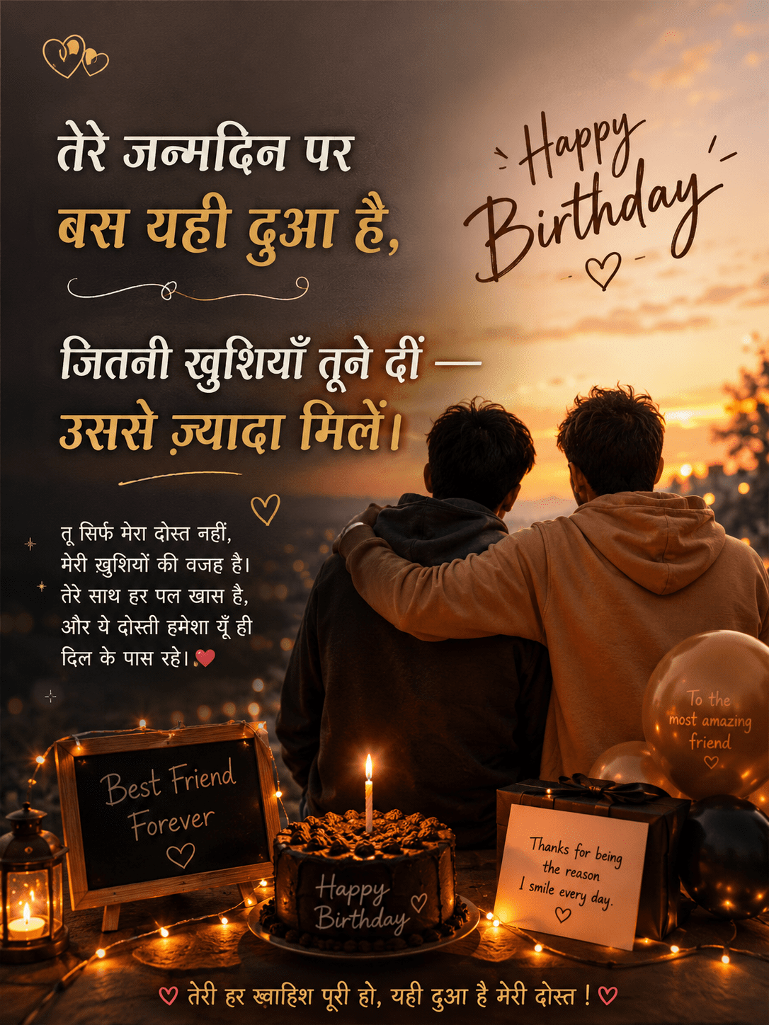 Birthday Dosti Shayari