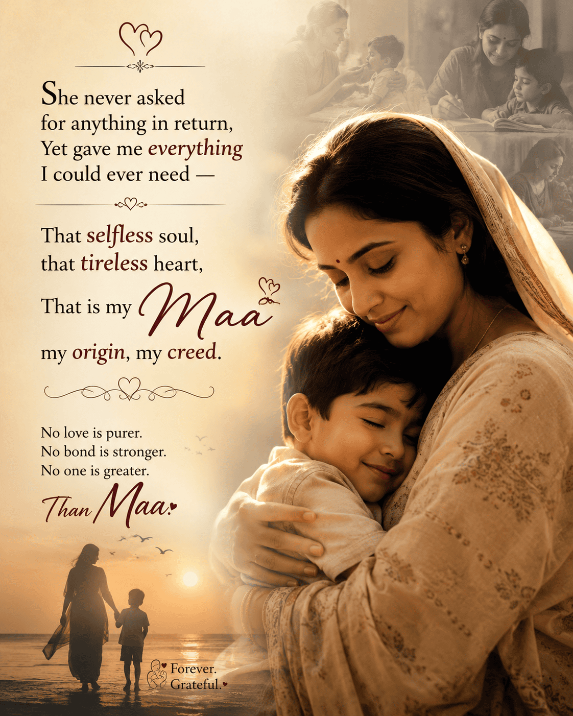 Maa Shayari in English