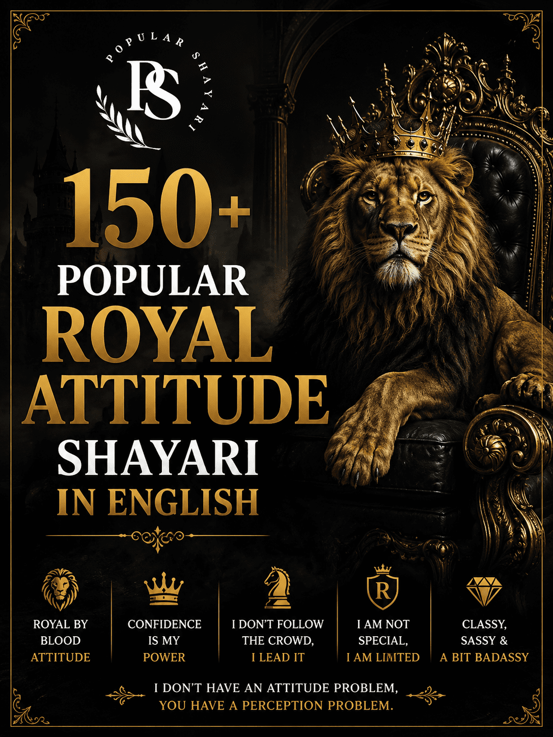 Popular Royal Attitude Shayari in English