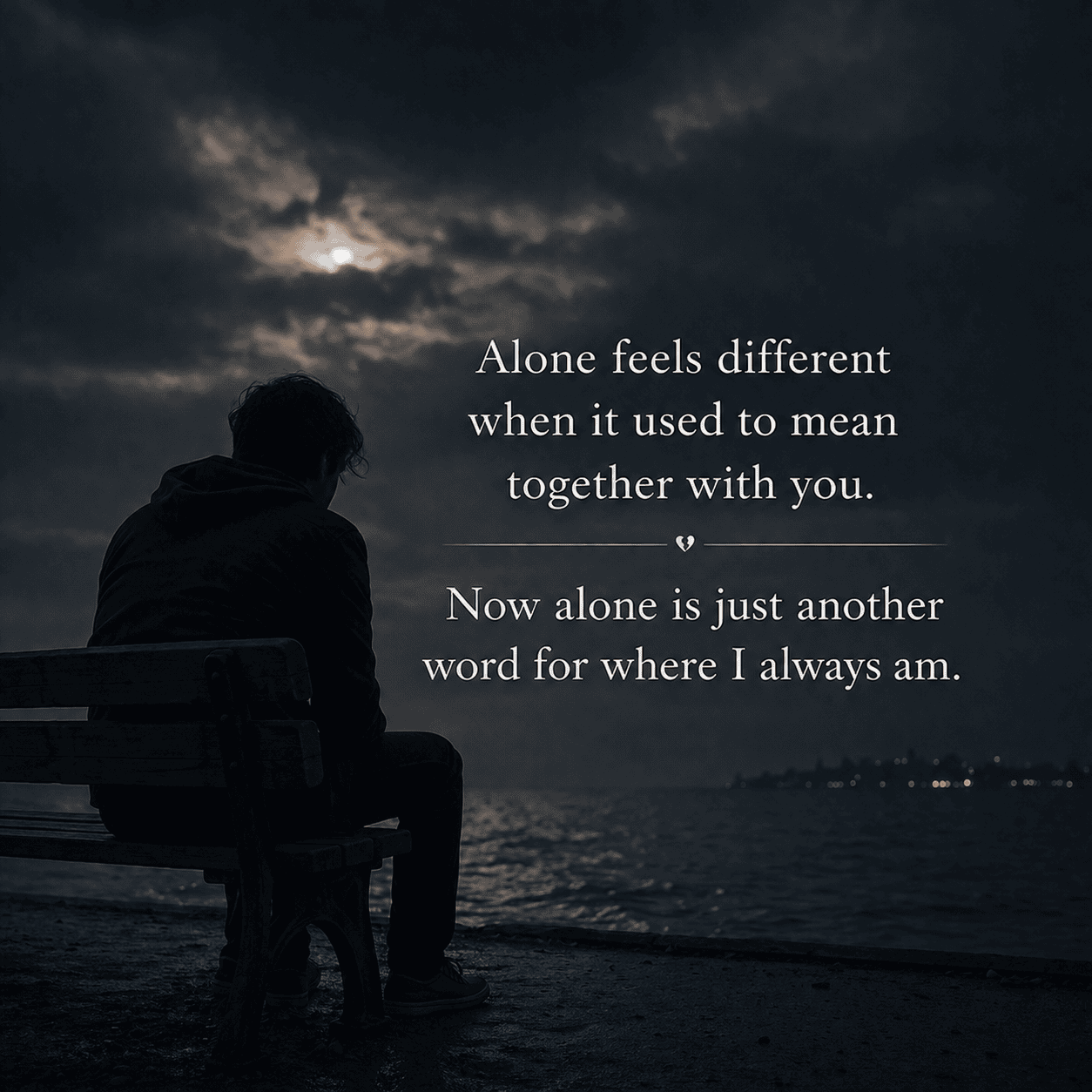 2 Line Broken Heart Alone Shayari in English
