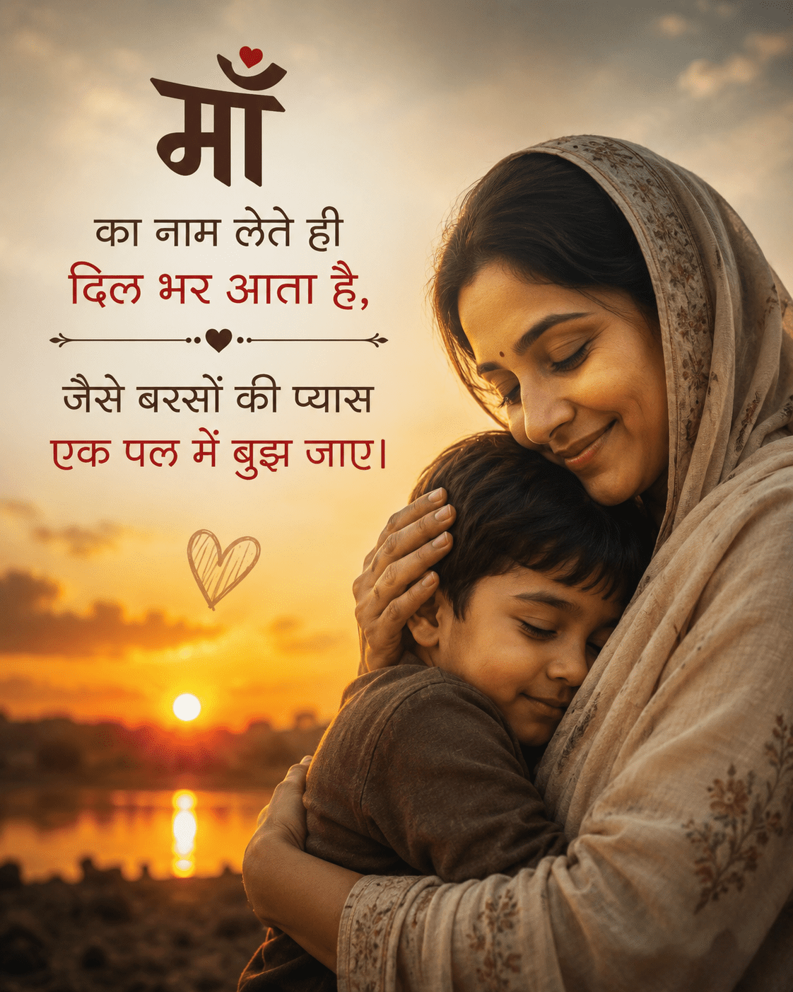 Maa Ke Liye 2 Line Shayari