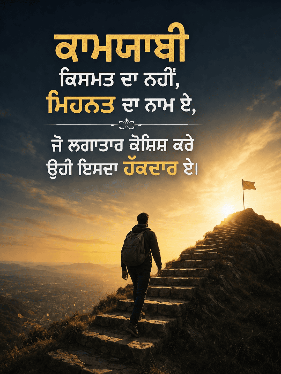 Motivational Shayari in Punjabi for Success