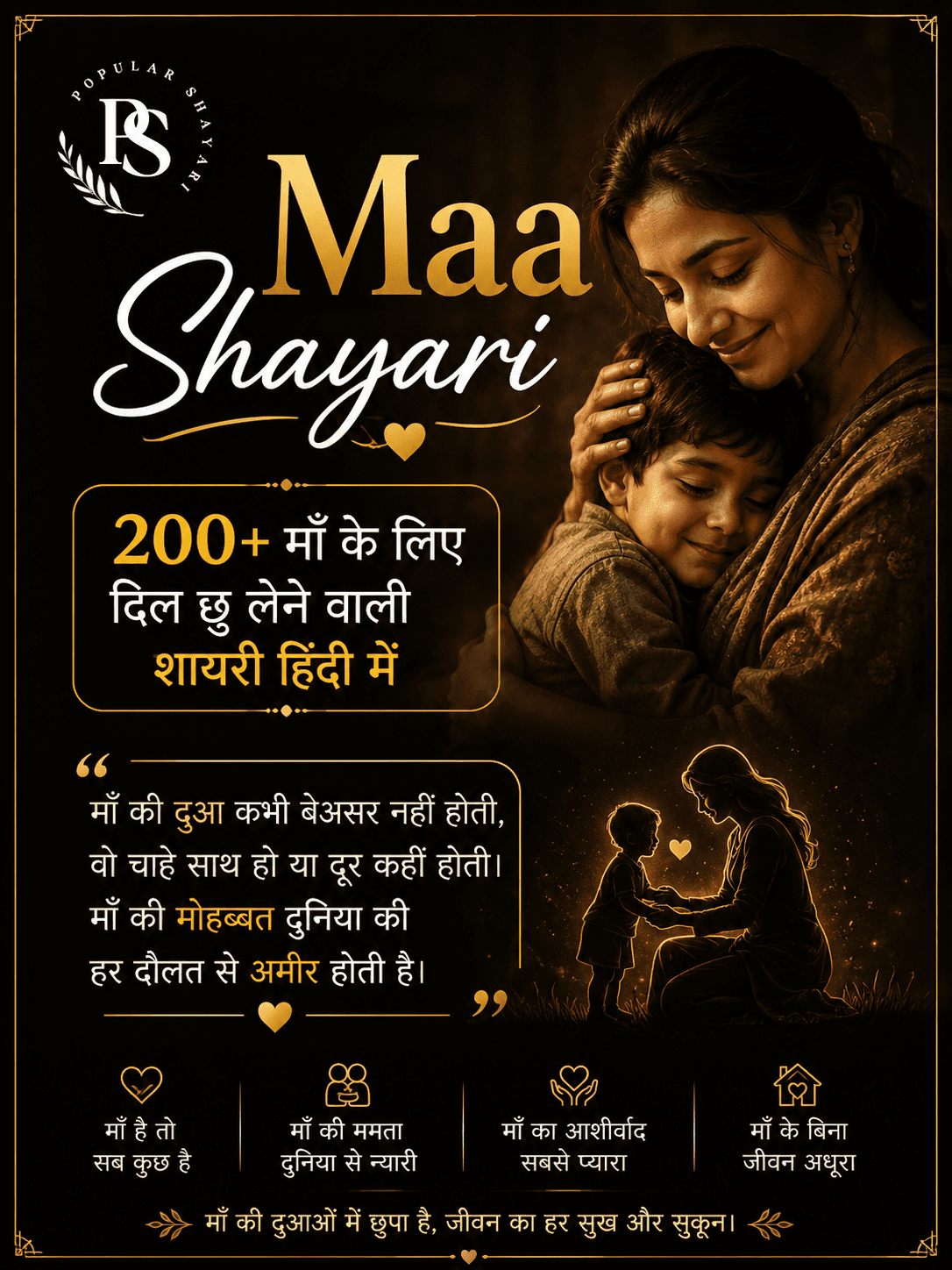 Popular maa shayari in hindi